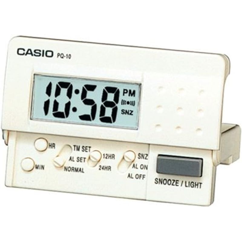 CASIO - Reloj Casio Despertador de Viaje Pq-10-7r