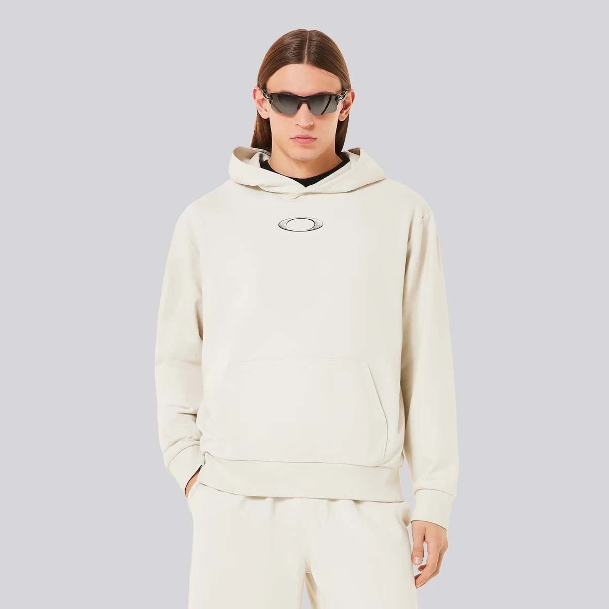 OAKLEY - Polerón Hombre MTL PO Oakley Cream White