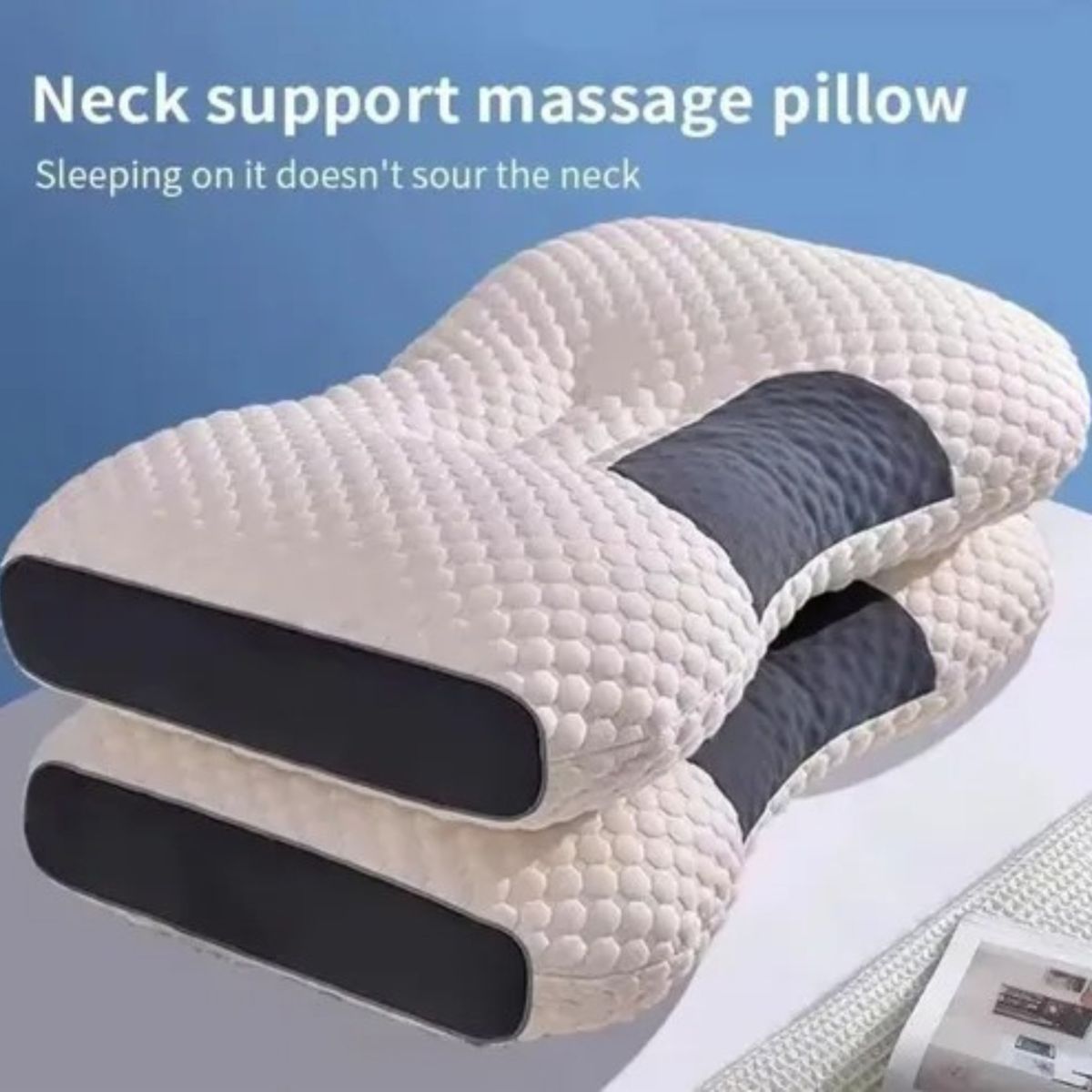 GENERICO - Pack X2 Almohada Ergonómica Ortopédica Extra Cervical