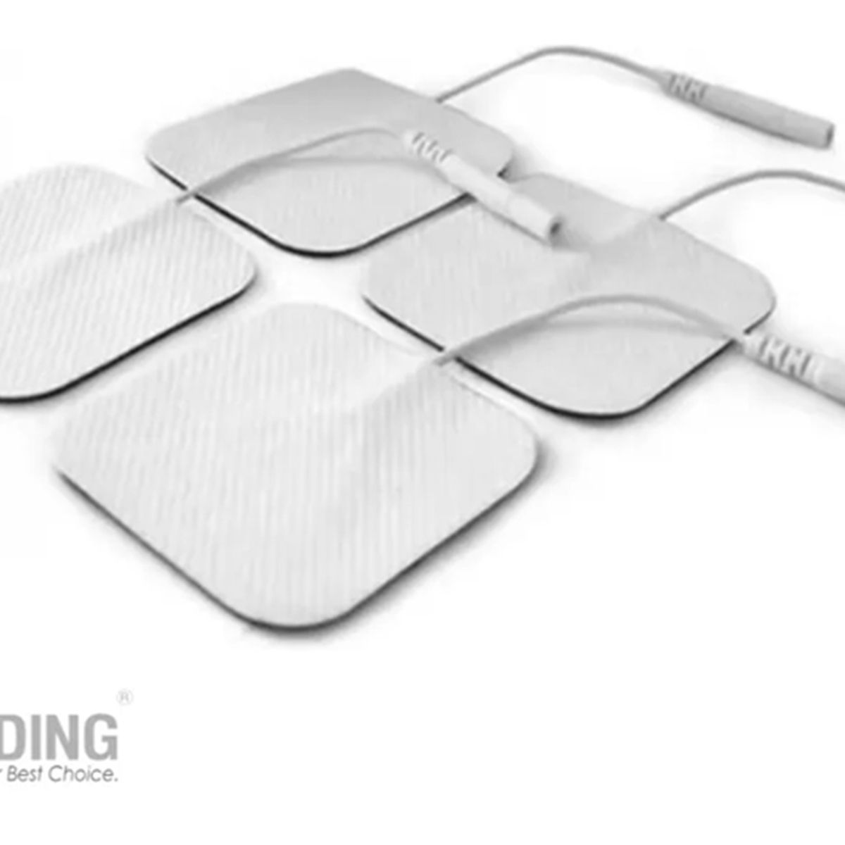 BLUNDING - Pack X4 Electrodos 50x50mm Cubiertos De Gel Electrodos Blunding