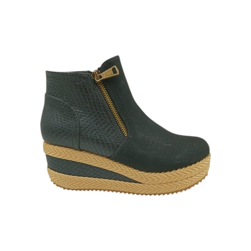 HERIEL - Zapato Panchita Negra Plataforma