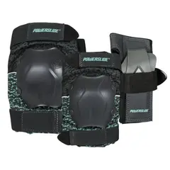 POWERSLIDE - Set de protecciones Standar Black Green