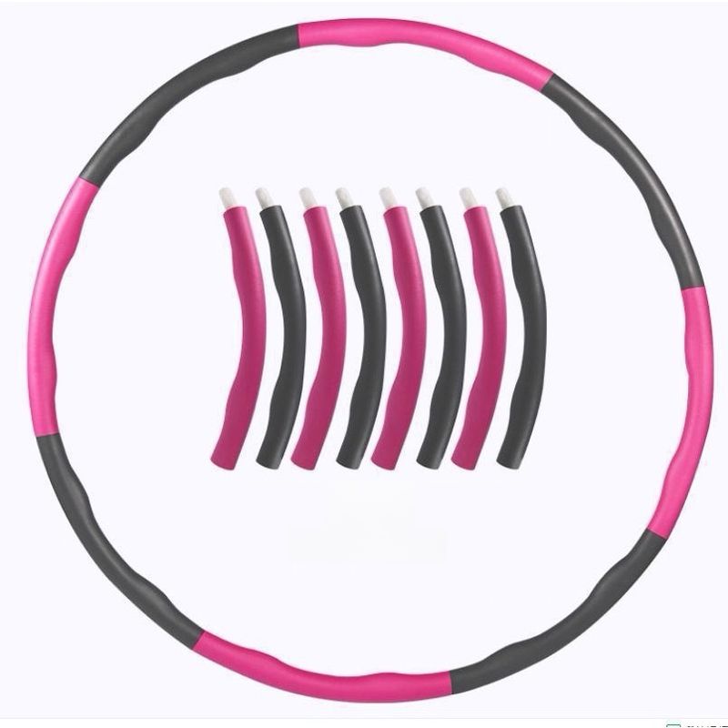 GENERICO - Hula Hoop Desmontable 95CM Purpura Rosado