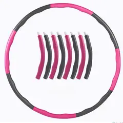 GENERICO - Hula Hoop Desmontable 95CM Purpura Rosado