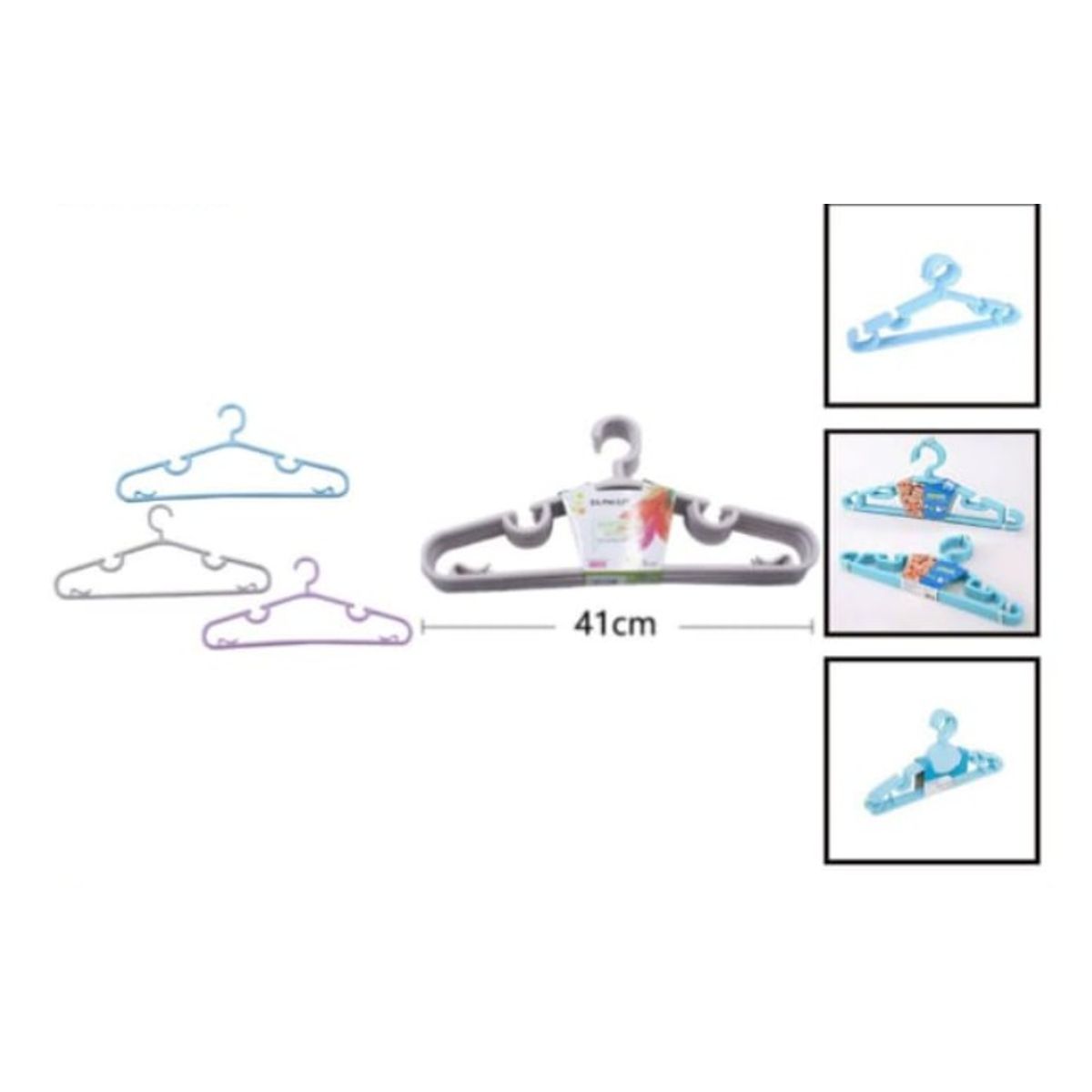 GENERICO - Colgador De Ropa Set 3 Unid Adulto Plastico 41 Cm