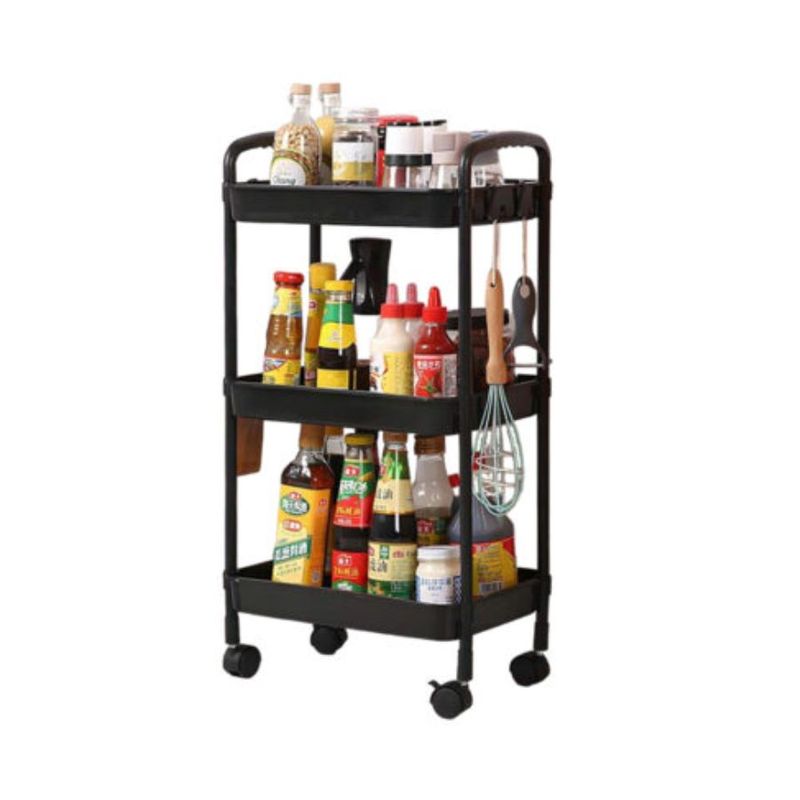 GENERICO - Carrito Organizador Multifuncional 3 Niveles Con Ruedas