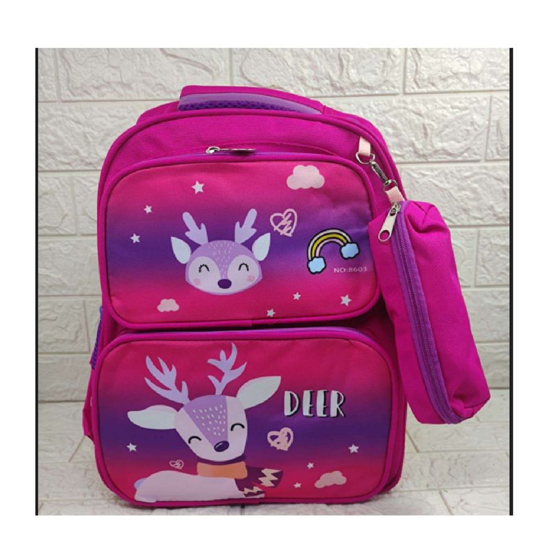 CARIBEE - Mochila Escolar Infantil Más Estuche