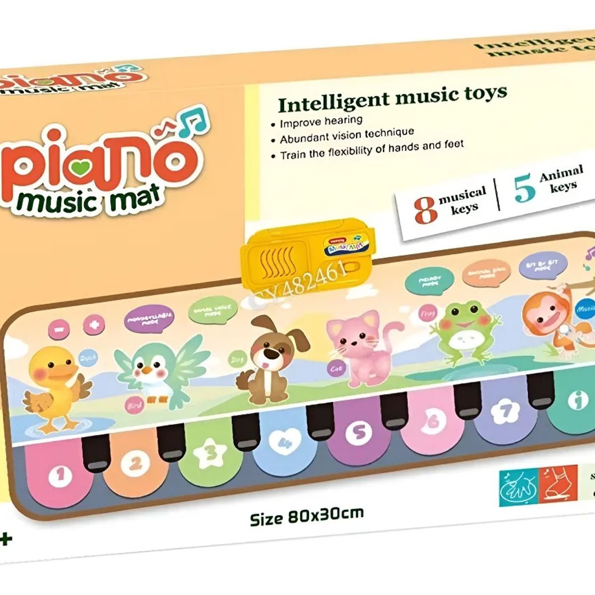 GENERICO - Alfombra Sensorial Tapete Baile De Piano Musical Para Niños
