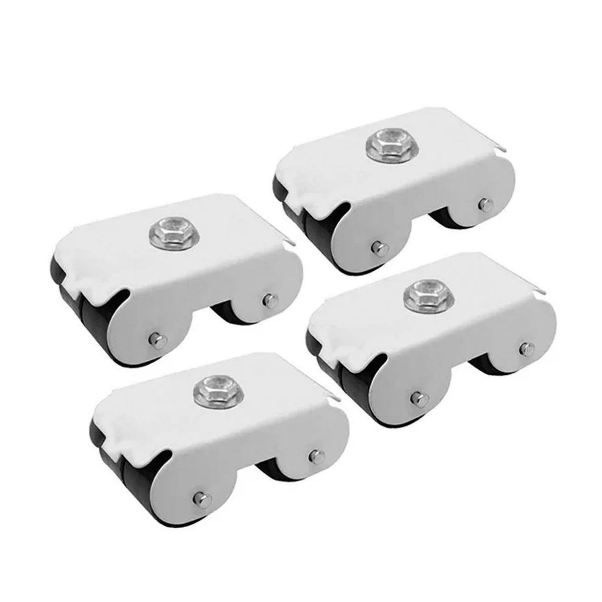 GENERICO - PACK 4 RUEDAS ELECTRODOMESTICOS SIMPLE BLANCO