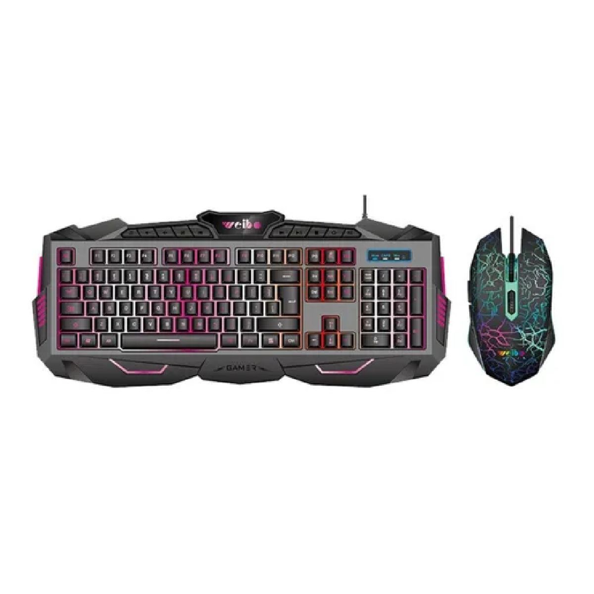 GENERICO - Kit Teclado Mouse Gamer Les Usb Alambrico