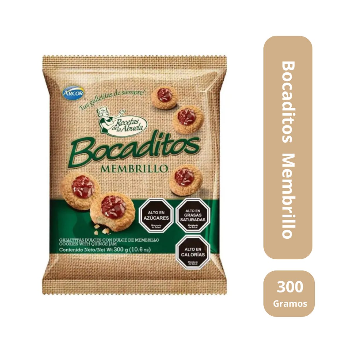 ARCOR - ARCOR PACK 2 GALLETAS HOLANDA MEMBRILLO RECETAS DE LA ABUELA 300 GR