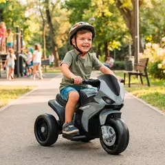 TOYUN TOYUN - Moto Electrica Recargable Niños Niñas 6v Negro