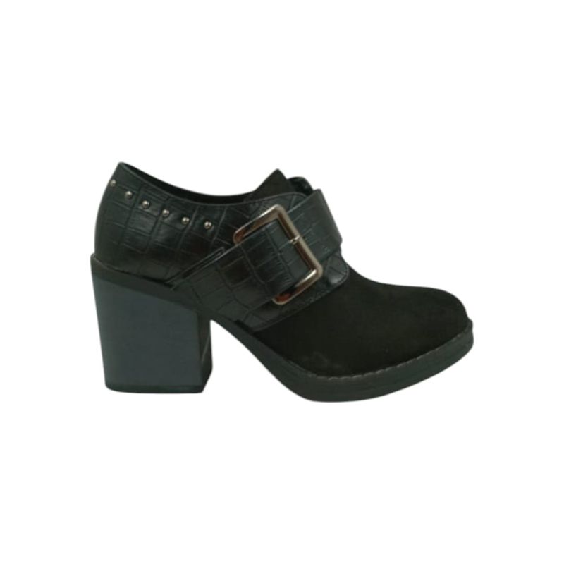 HERIEL - Zapato Negro Taco Mujer