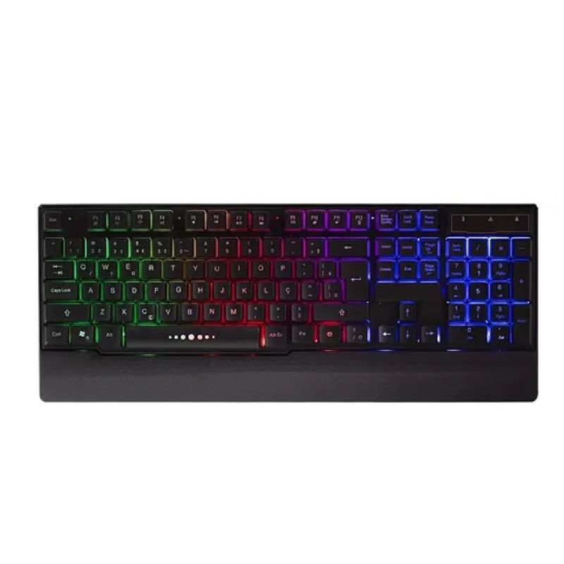 GENERICO - Teclado Barato Gamer Led Rgb Iluminado Computador Pc Wb100