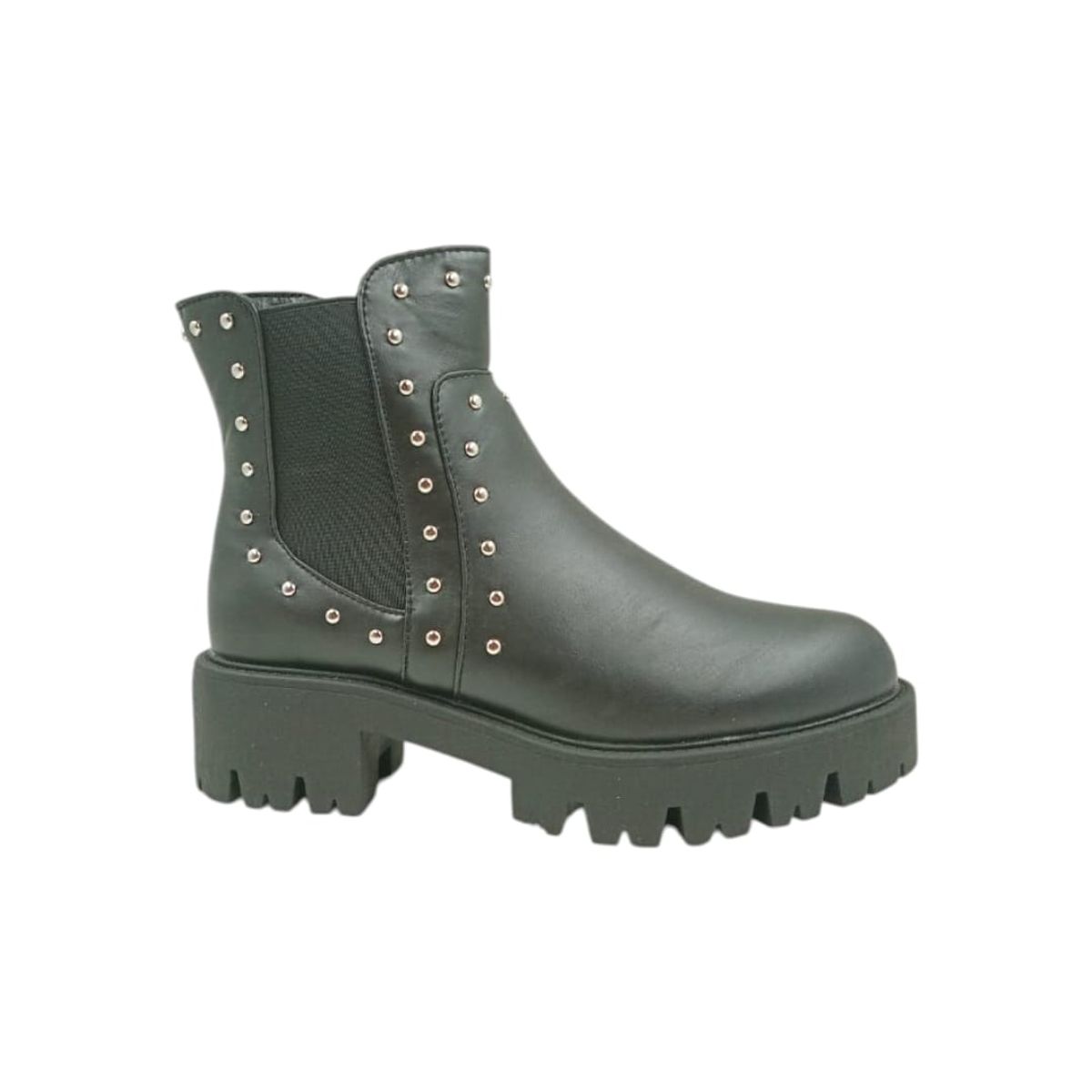 HERIEL - Botín Negro Tachas Mujer