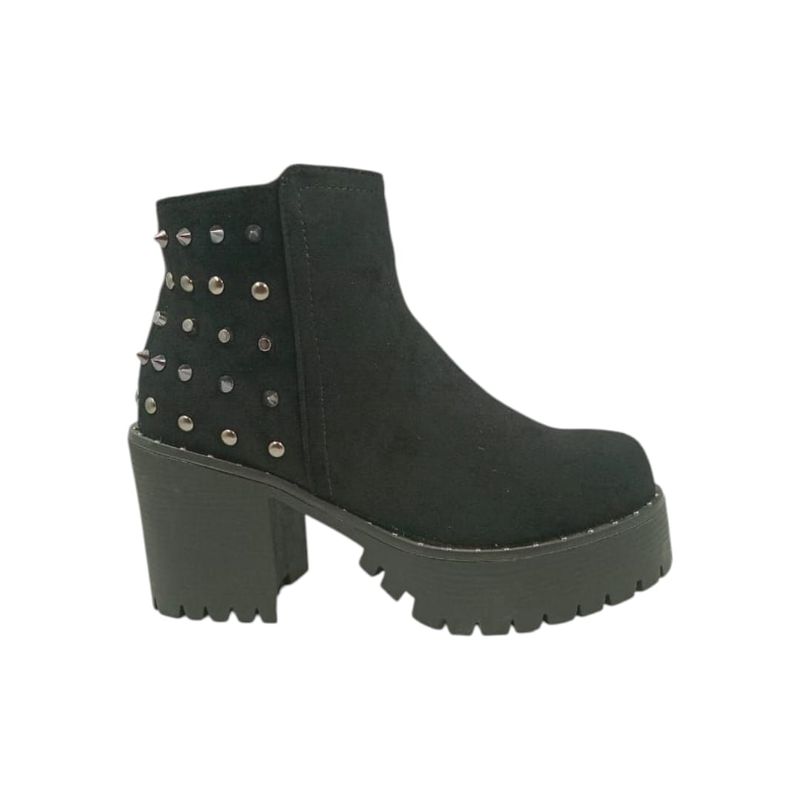 HERIEL - Botín Negro Tachas Mujer