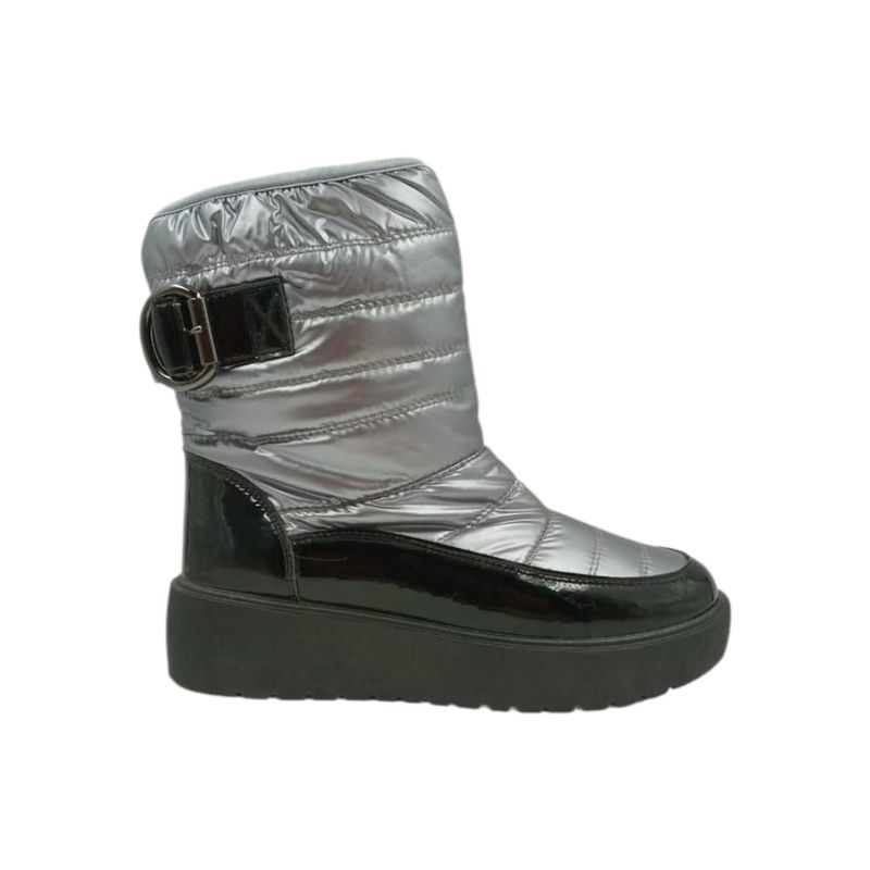 HERIEL - Bota Plateada Impermeable Mujer