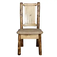 GENERICO - Silla auxiliar de piel sintética de 48,3 cm Glacier Country Collection