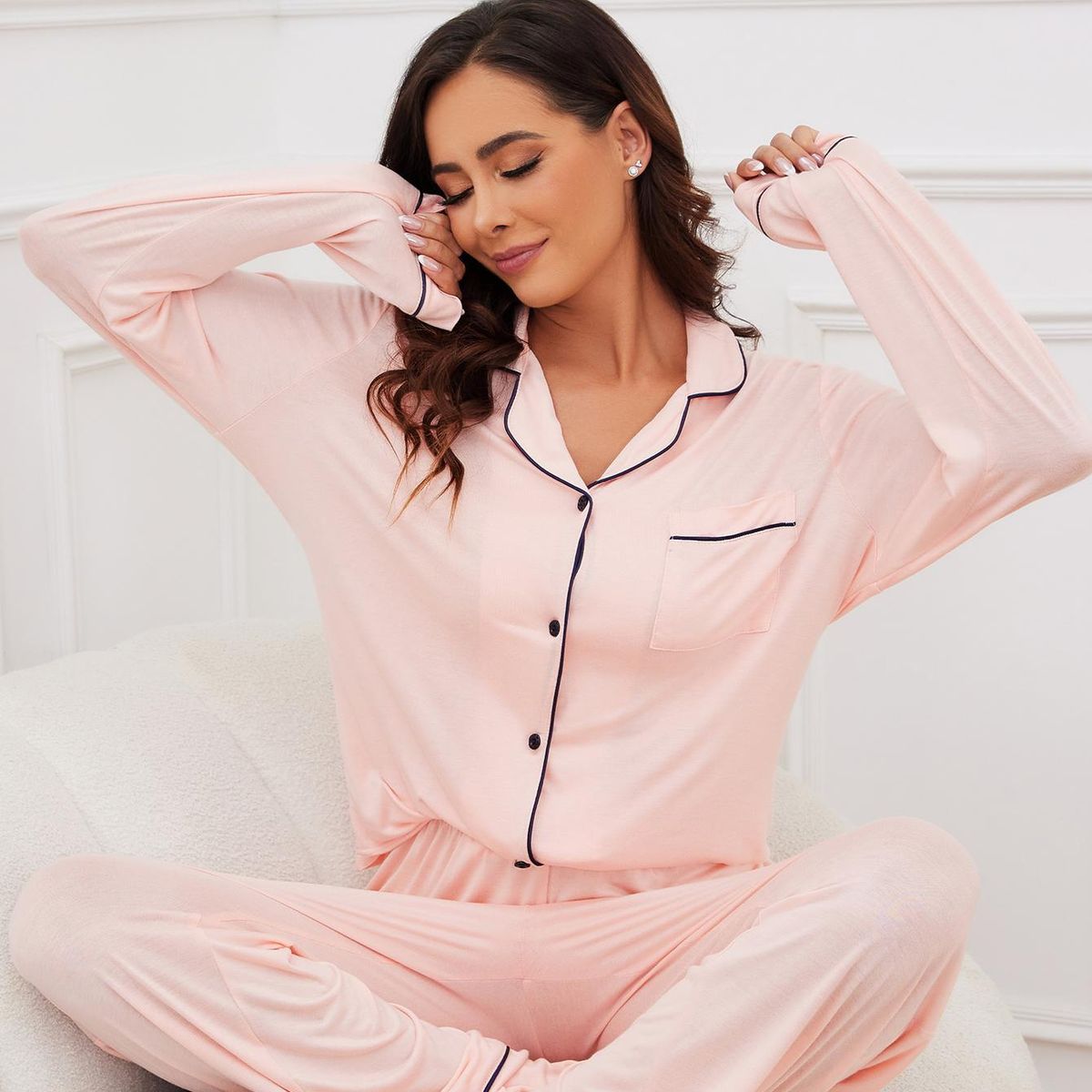 VELVET - Pijama Amadea Rosado Mujer