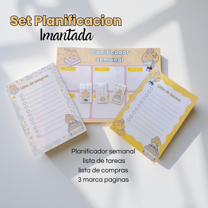 GENERICO - Planificador Semanal imantado para refrigerador + regalos