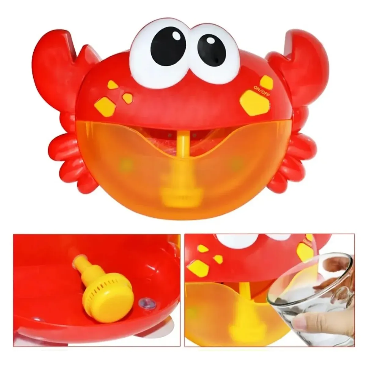 GENERICO - Cangrejo Juguete De Burbujas Para Baño De Bebé