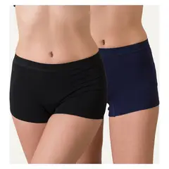 FLORES - Pack De 2 Pantaleta Short Deportiva Mujer