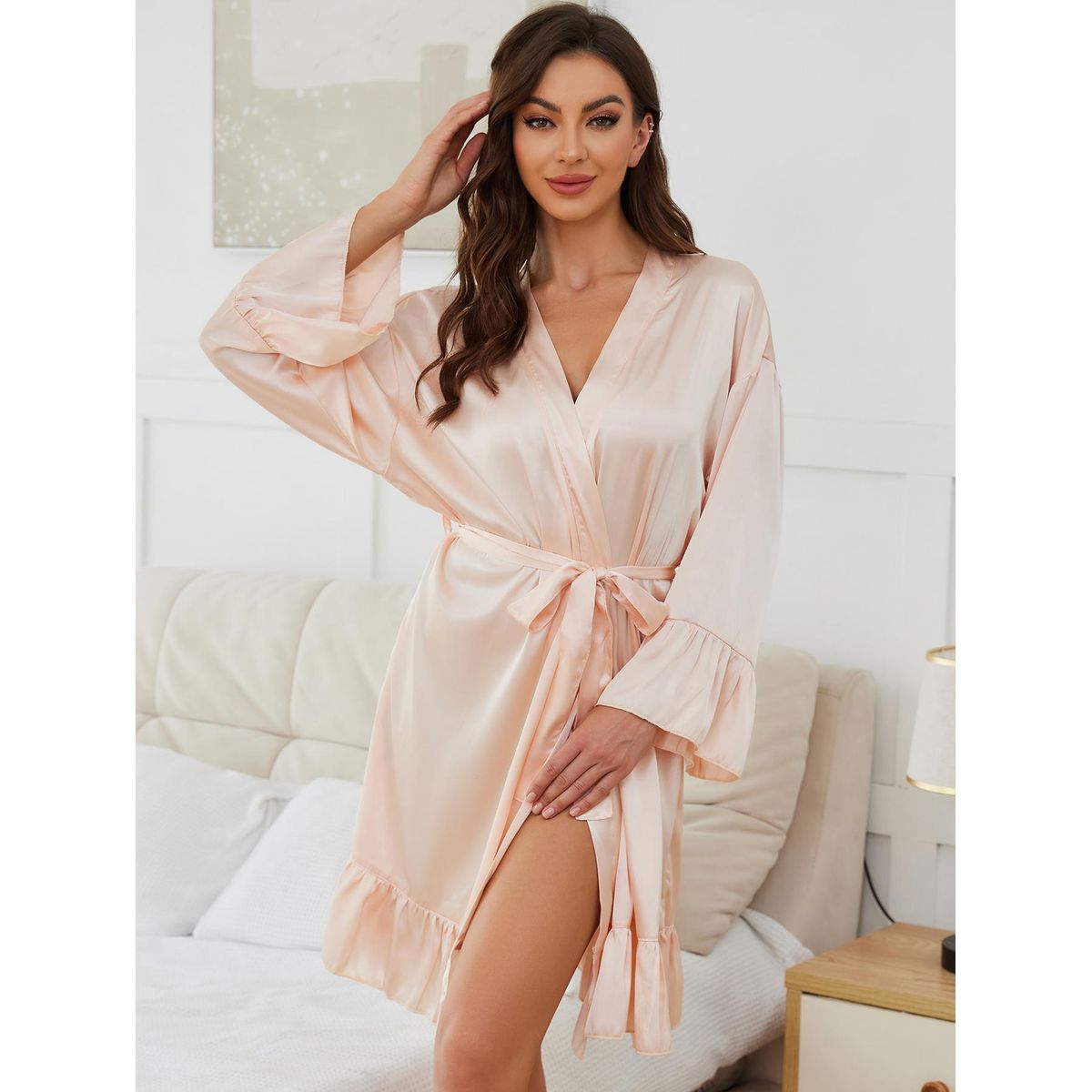 VELVET - Bata Pierina Satin Rosada Mujer