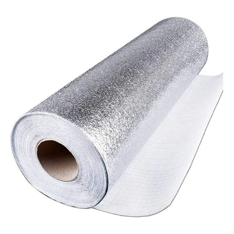 GENERICO - Papel Aluminio Autoadhesivo Rollo Papel Mural Para Cocina 3m