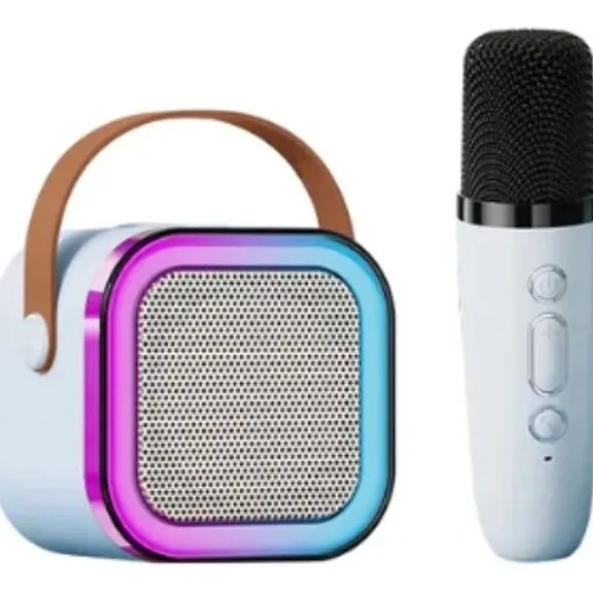 GENERICO - Parlante Karaoke Altavoz Bluetooth K12 Con Micrófono Azul