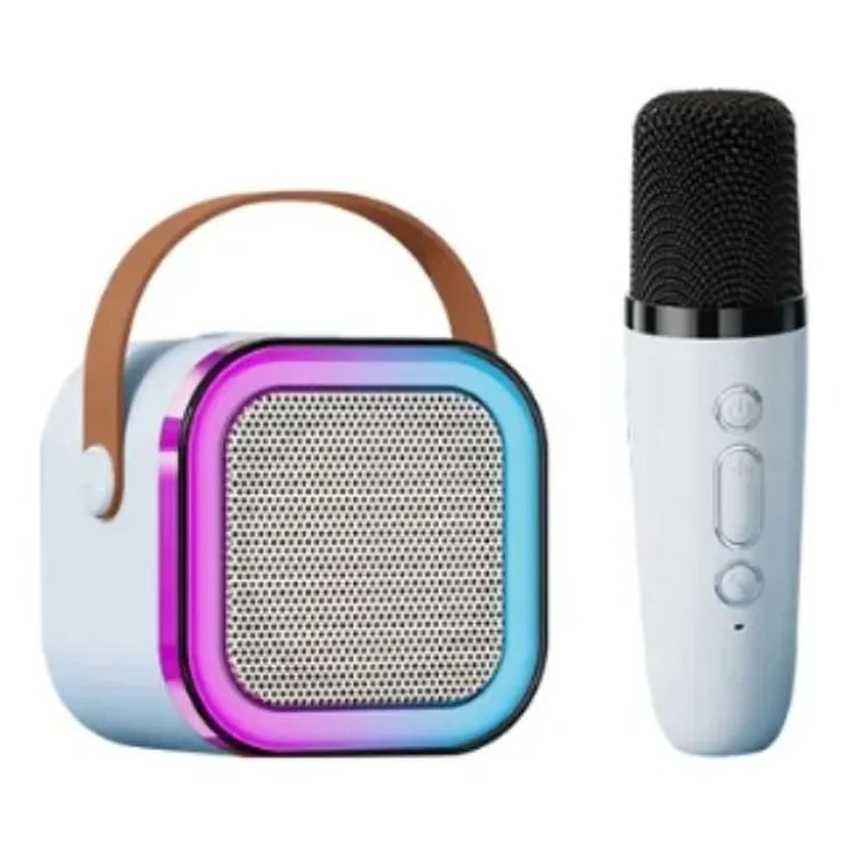 GENERICO - Parlante Karaoke Altavoz Bluetooth K12 Con Micrófono Azul