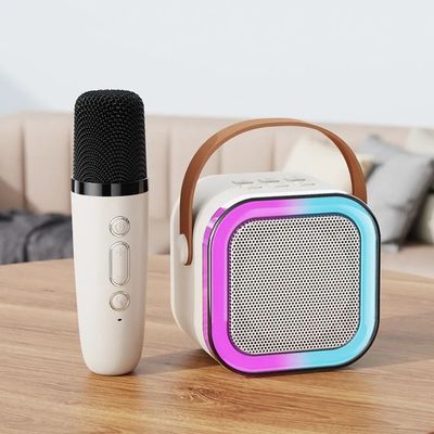 Imagen 2 del producto Parlante Karaoke Altavoz Bluetooth K12 Con Micrófono Beige