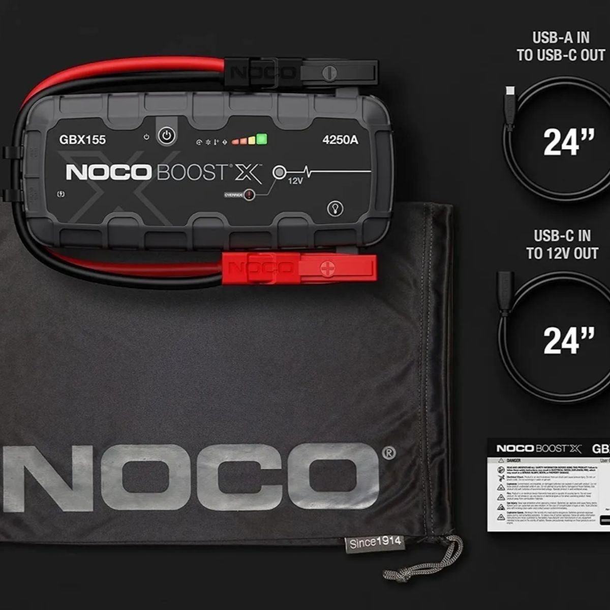 GENERICO - Partidor Bateria Auto Noco Boost X Gbx155 4250a Profesional