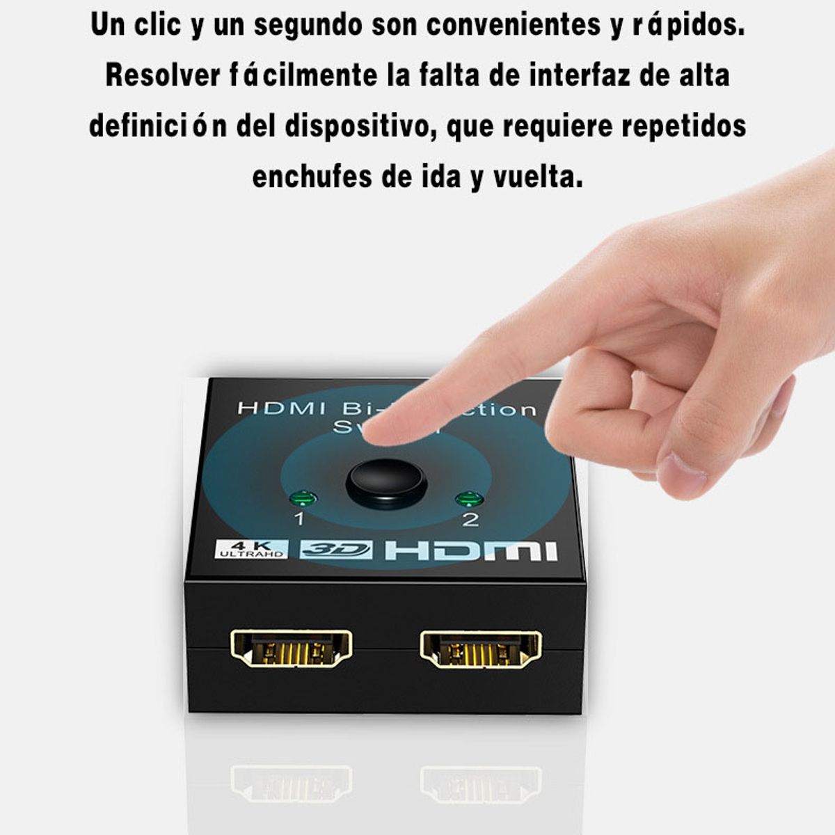 GENERICO - Conmutador bidireccional de alta definición HDMI