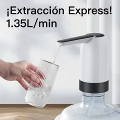 GENERICO - Dispensador Agua Portátil USB - Recarga Rápida