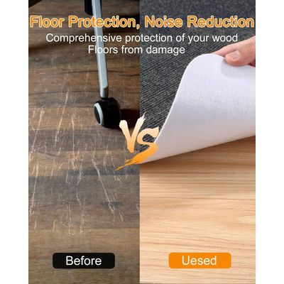 Imagen 2 del producto Alfombrilla Antideslizante Para Silla De Oficina 120x90cm Gris Oscuro