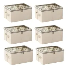 GENERICO - Cajas Organizadoras Plegables Closet Almacenamiento De Ropa Pack 6