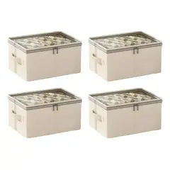 EVERSO - Cajas Organizadoras Plegables Closet Almacenamiento De Ropa Pack 4