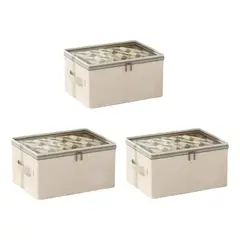 EVERSO - Cajas Organizadoras Plegables Closet Almacenamiento De Ropa Pack 3