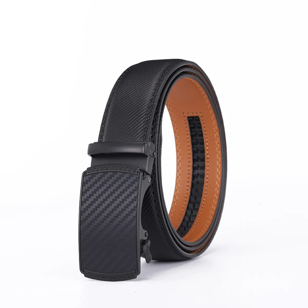 ATURE - Cinturón De Cuero Genuino Hebilla Automática Para Hombre