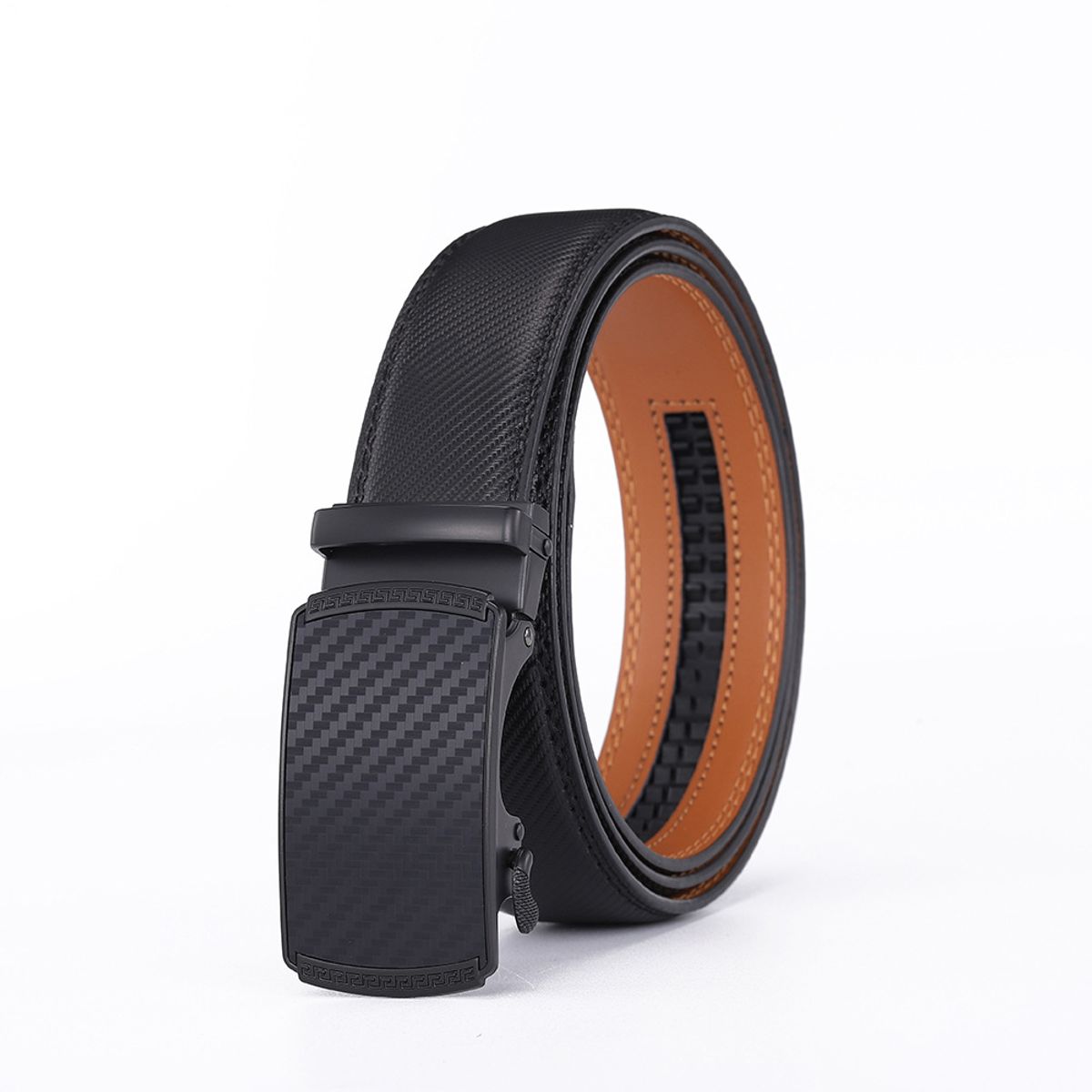 ATURE - Cinturón De Cuero Genuino Hebilla Automática Para Hombre