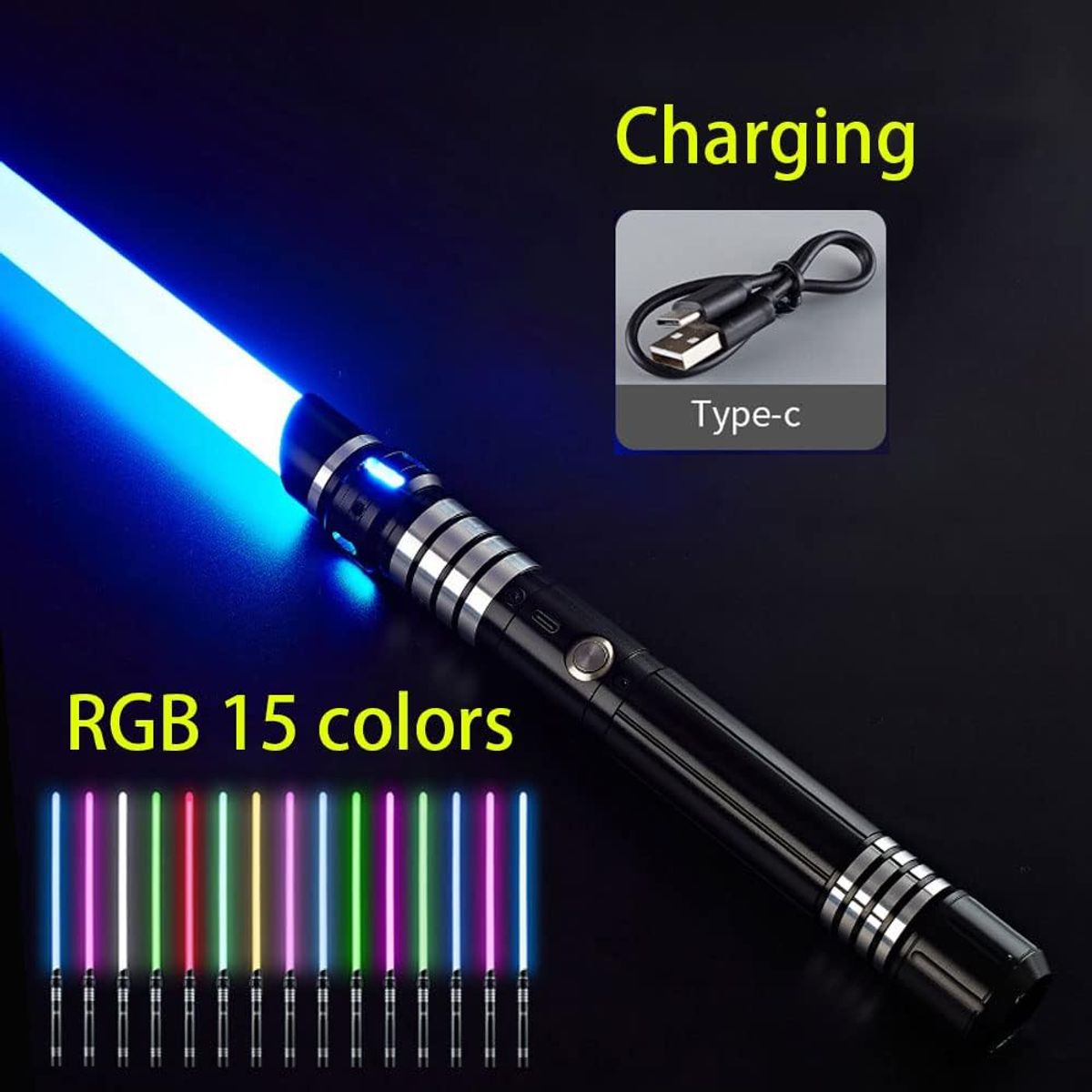 PUREPOWER - Sable Jedi Star Wars RGB sonido - Regalo Navidad Halloween