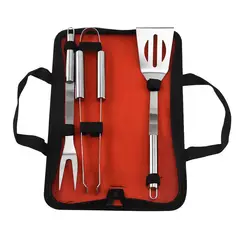 TIOZONEY - 3 pzas Juego de utensilios para barbacoa