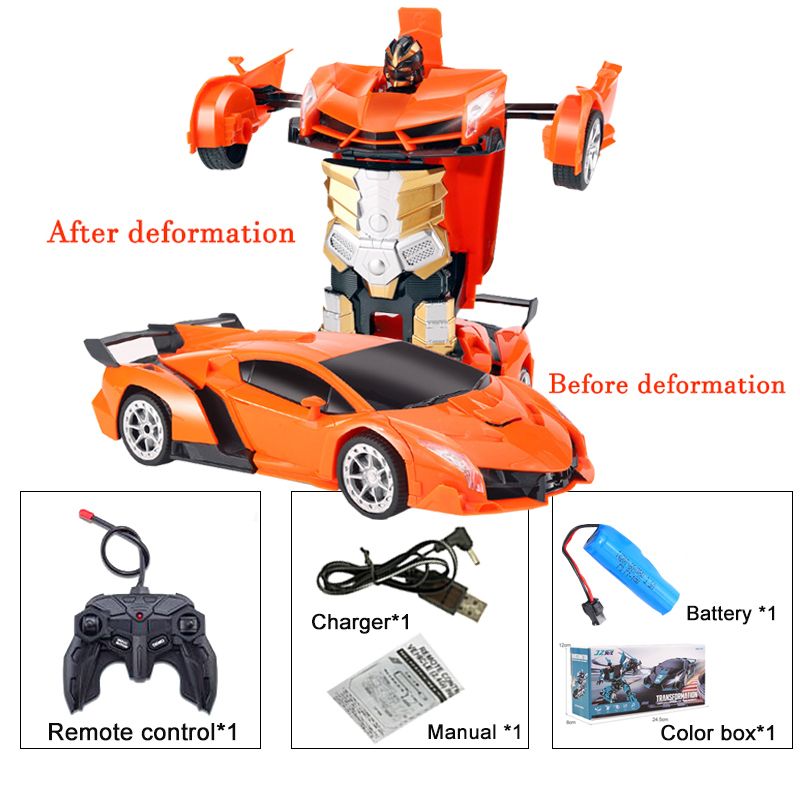 DANWEILE - Coche eléctrico control remoto con deformación un botón