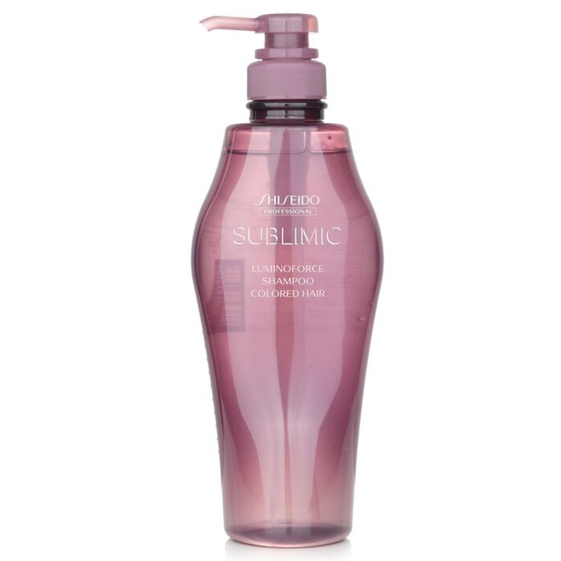 SHISEIDO - Champú Sublimic Luminoforce cabello teñido 500ml Shiseido
