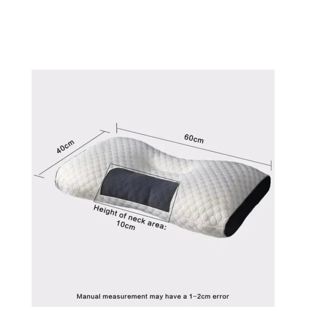 GENERICO - Pack 2 Almohada  Ortopédica Cojín Cervical Terapéuticas