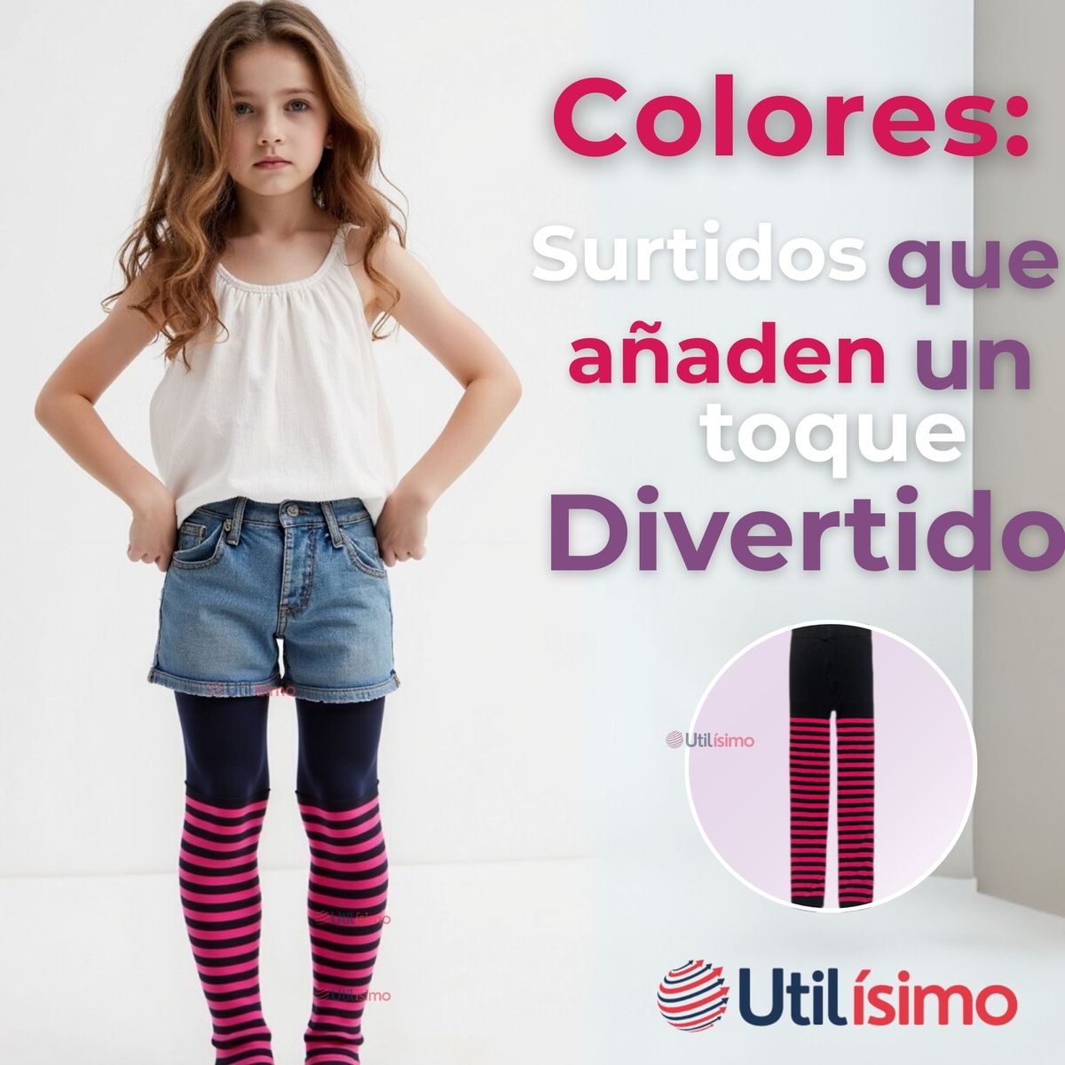JUMP KIDS - Pack 12 Pantys algodon Primera Capa Niña Ballerina Colores Surtidos