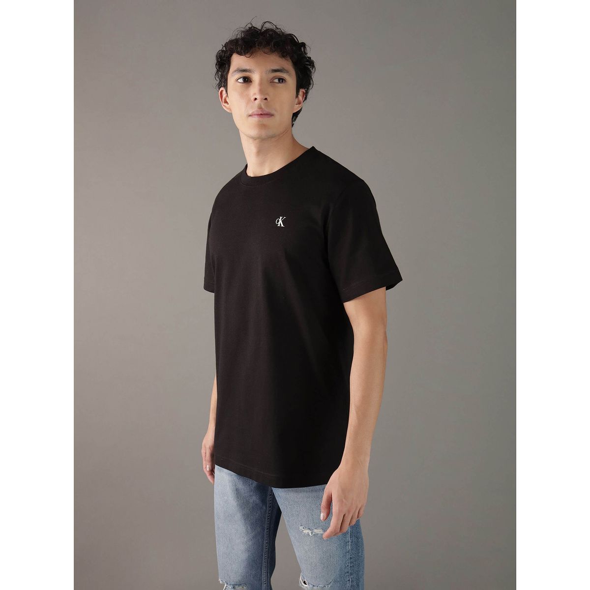 CALVIN KLEIN - Polera con logo en la parte trasera Negro Calvin Klein