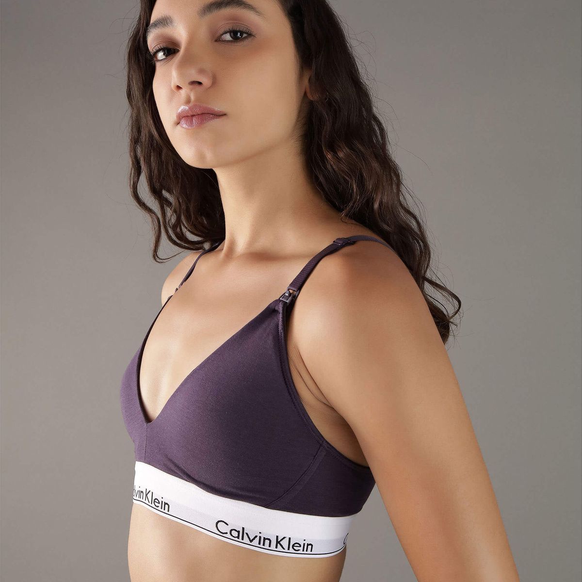 CALVIN KLEIN - Bralette de maternidad - modern cotton Morado Calvin Klein