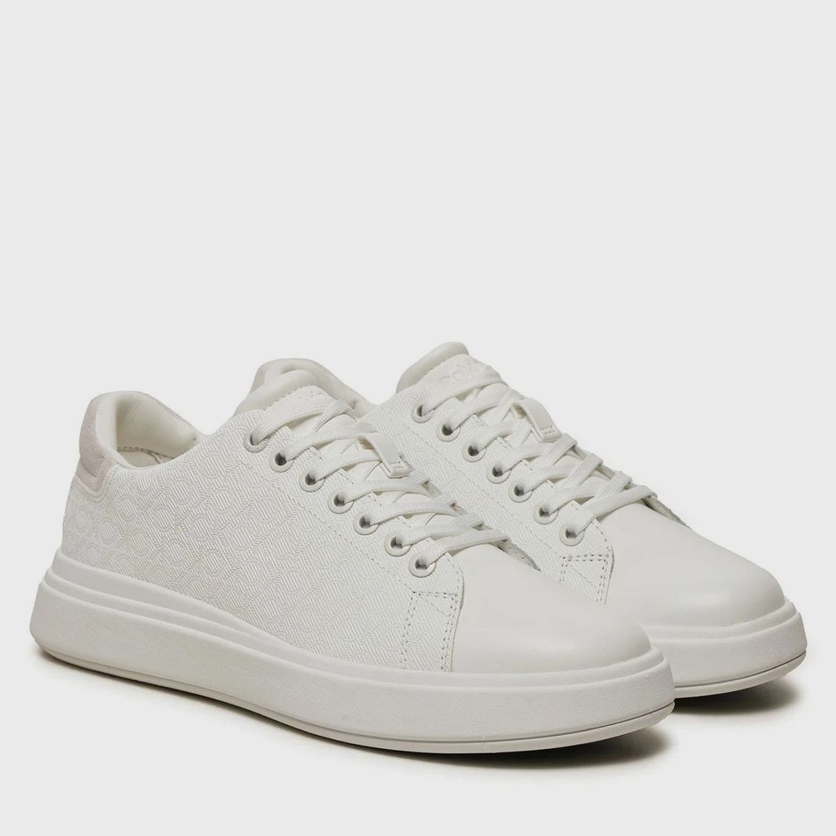 CALVIN KLEIN - Zapatillas Cupsole Lace Up Mono Calvin Klein Blanco