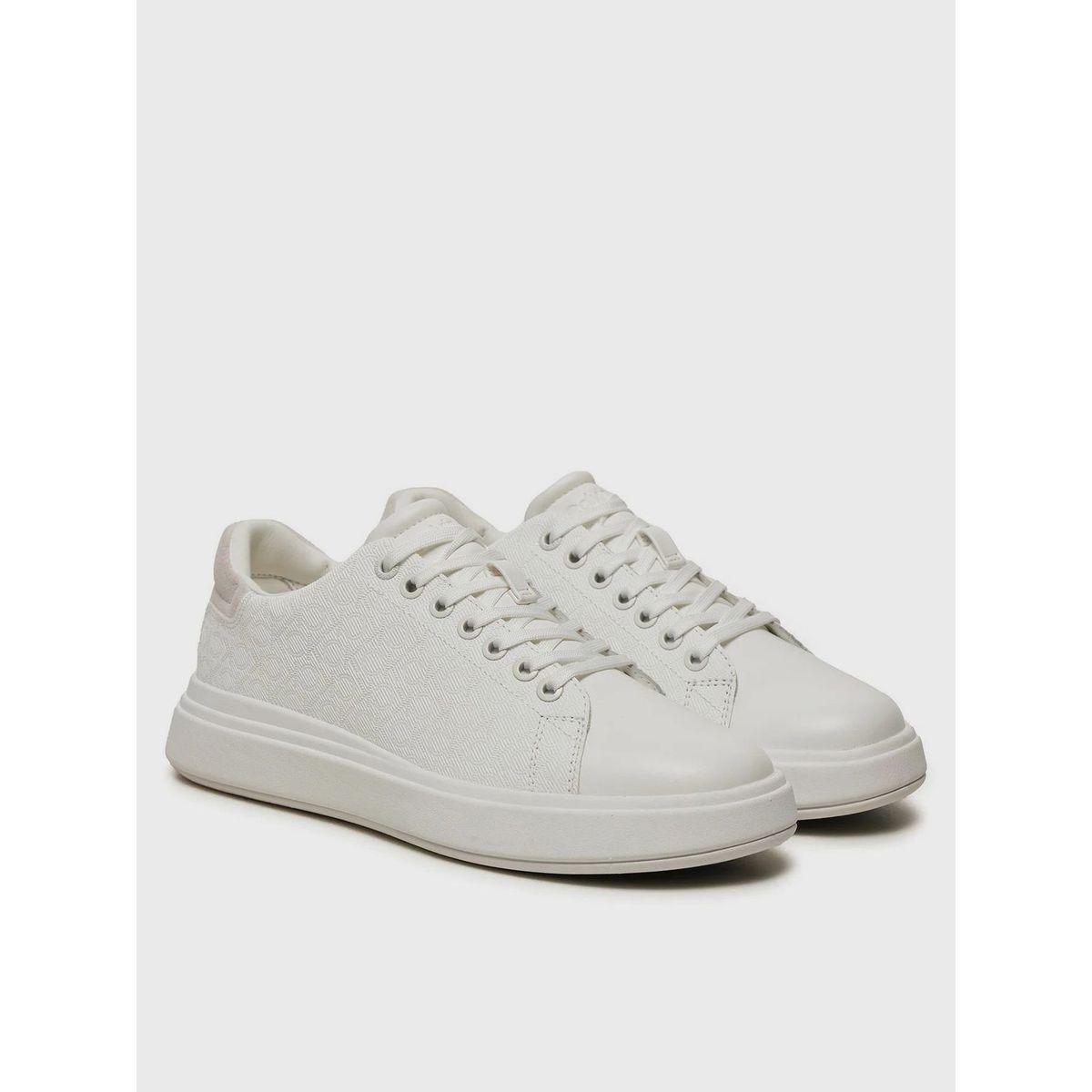 CALVIN KLEIN - Zapatillas Cupsole Lace Up Mono Calvin Klein Blanco